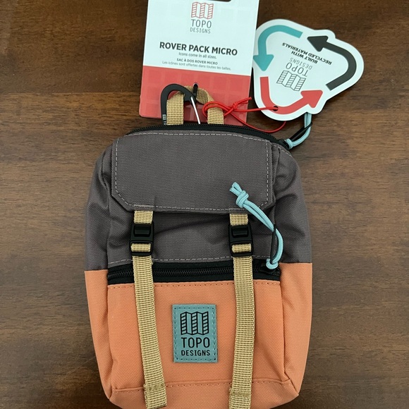 Topo Designs Rover Pack Micro Coral and Brown - Picture 1 of 2